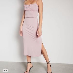 Dynamite corset detail midi dress